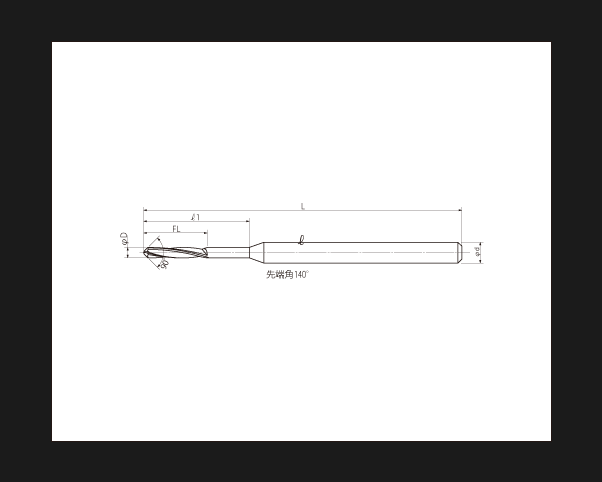 イワタツール 高硬度用トグロンハードドリルショート 刃径３．８ 全長